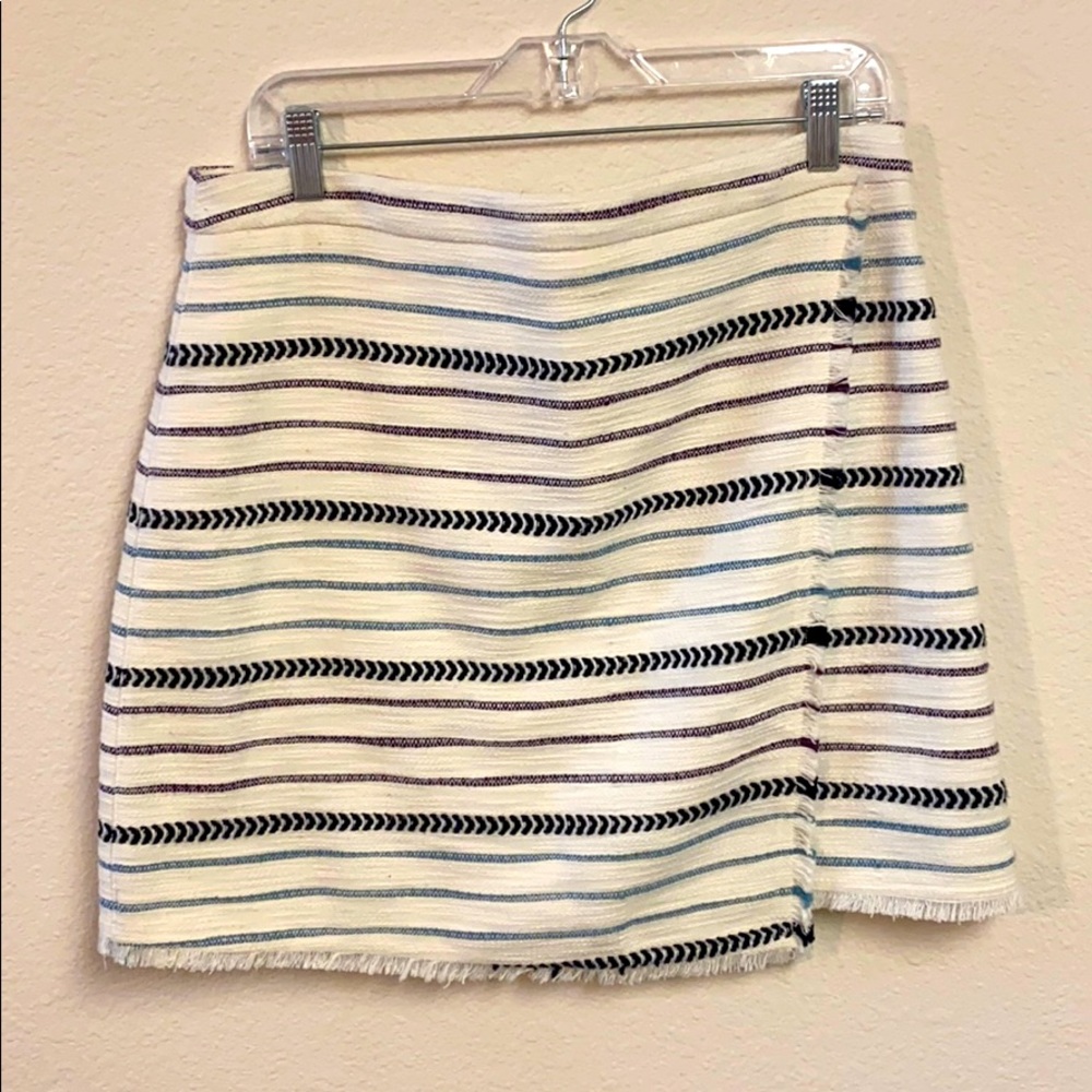 NWOT Loft woven striped pencil skirt